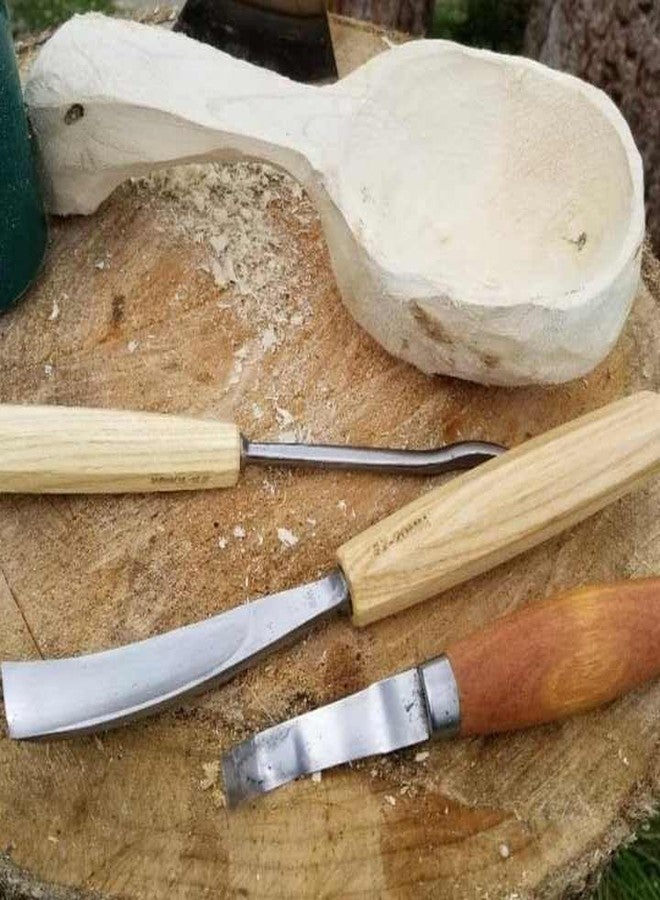 BUYOHLIC أدوات نحت الخشب من بايوهليك، طقم نحت الخشب مكون من 12 قطعة مع حقيبة قماشية، مجموعة أزاميل نجارة للمبتدئين والمحترفين - Image 4